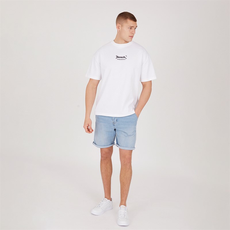 Bench Mens Novini Oversized T-Shirt White