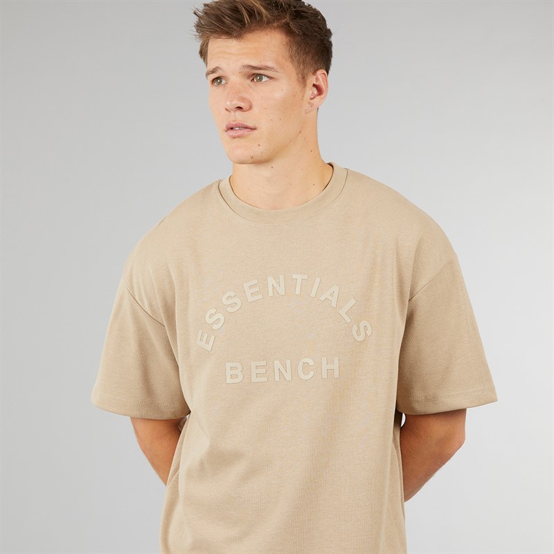 Bench Mens Traxon Oversized T-Shirt Stone