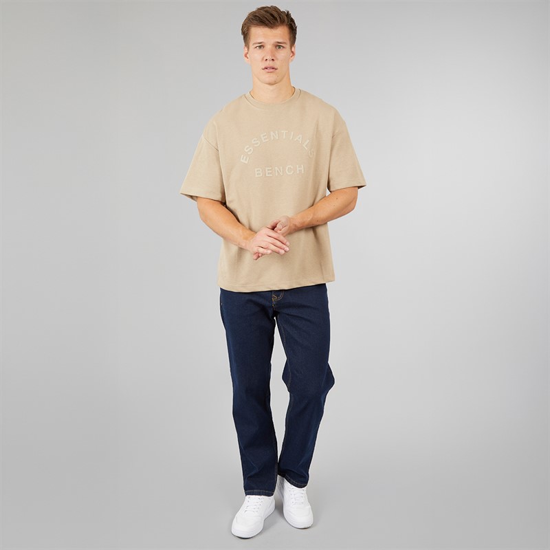 Bench Mens Traxon Oversized T-Shirt Stone