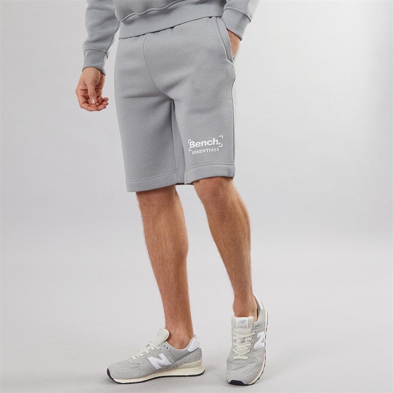 Bench Mens Alenco Fleece Shorts Circular Grey - Size XL