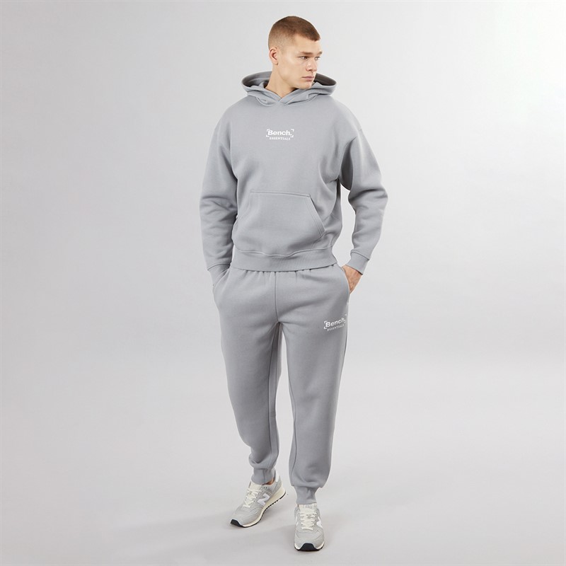 Bench Mens Zedeti Oversized Hoodie Circular Grey