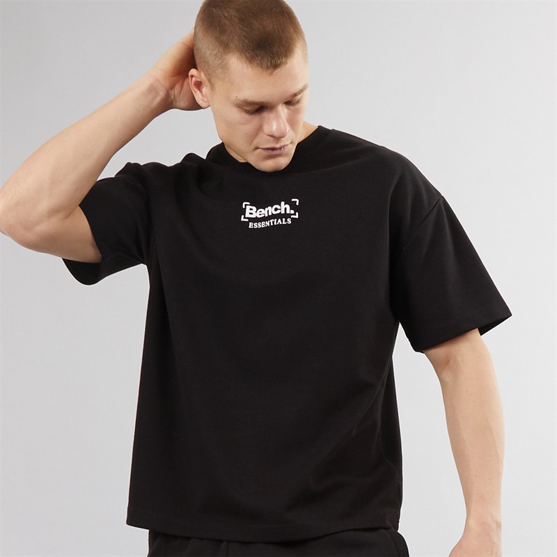 Bench Mens Novini Oversized T-Shirt Black - Size S