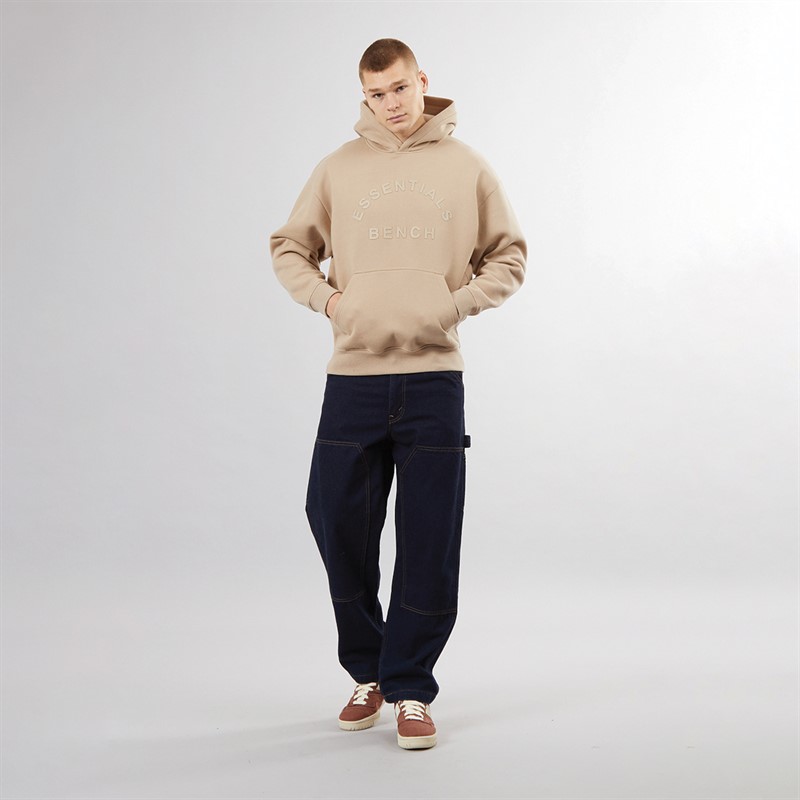Bench Mens Olato Oversized Hoodie Stone