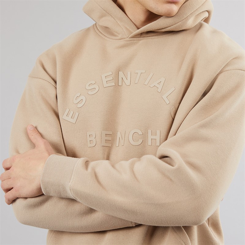 Bench Mens Olato Oversized Hoodie Stone