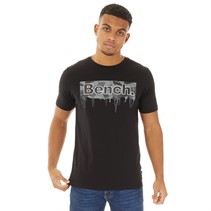 Bench Mens Camo Drip T-Shirt Black