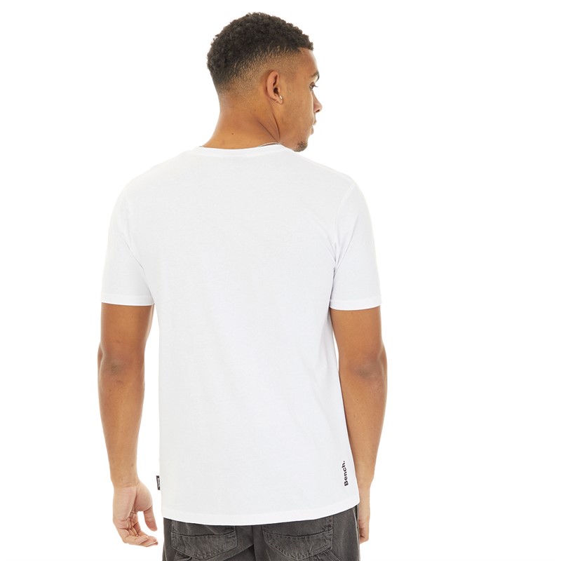 Bench Mens Camo Drip T-Shirt White