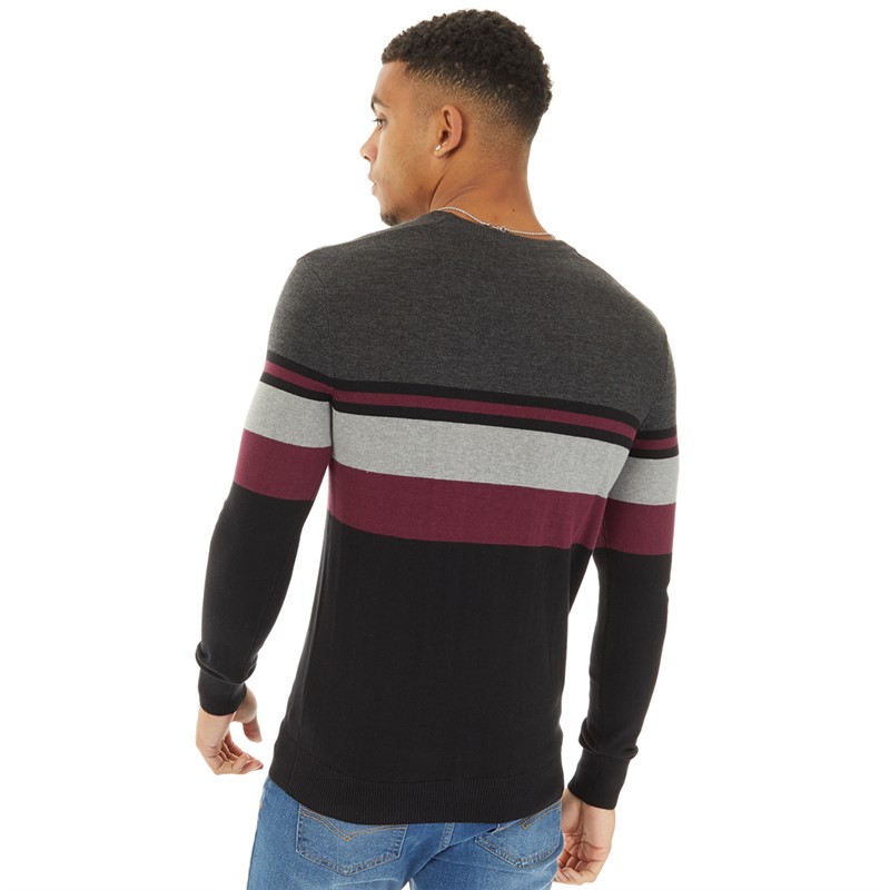 Bench Mens Rubenz Crewneck Jumper A Black