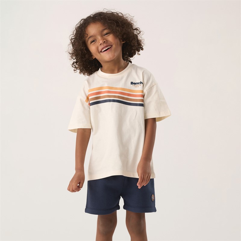Bench Boys T-Shirt Shorts And Hat Co-Ord Set Navy