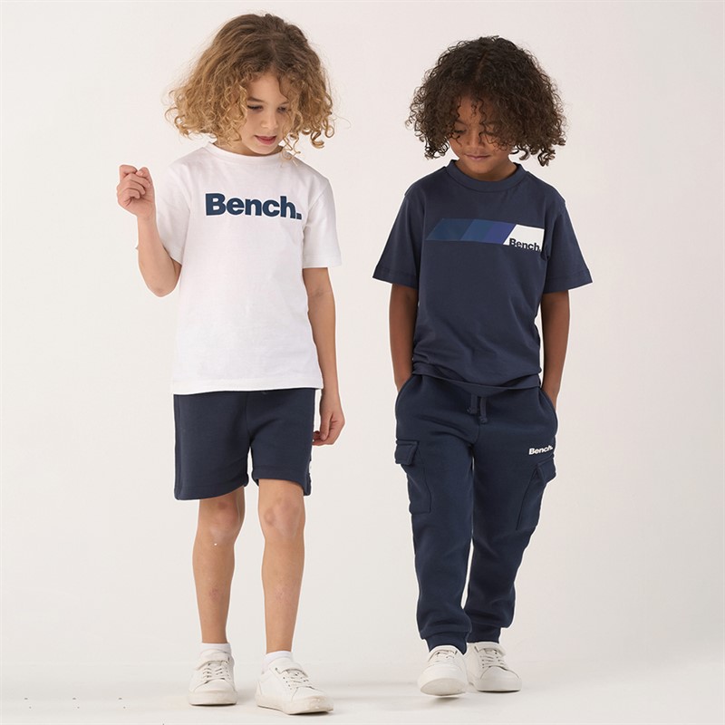 Bench Boys Two Pack T-Shirts Shorts And Joggers Co-Ord Set Navy