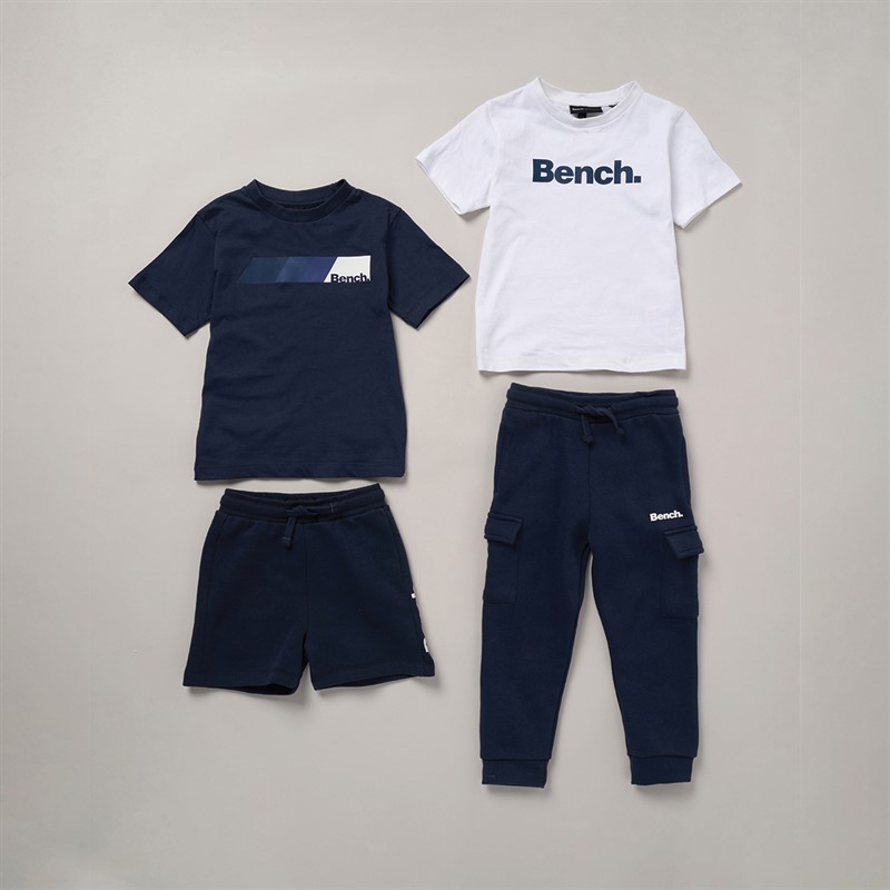 Bench Boys Two Pack T-Shirts Shorts And Joggers Co-Ord Set Navy