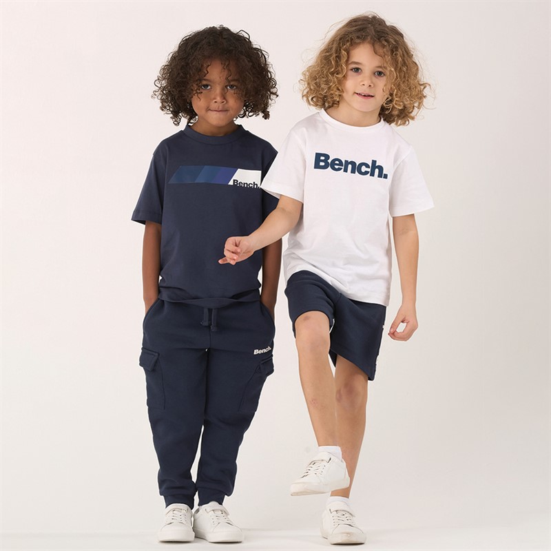 Bench Boys Two Pack T-Shirts Shorts And Joggers Co-Ord Set Navy
