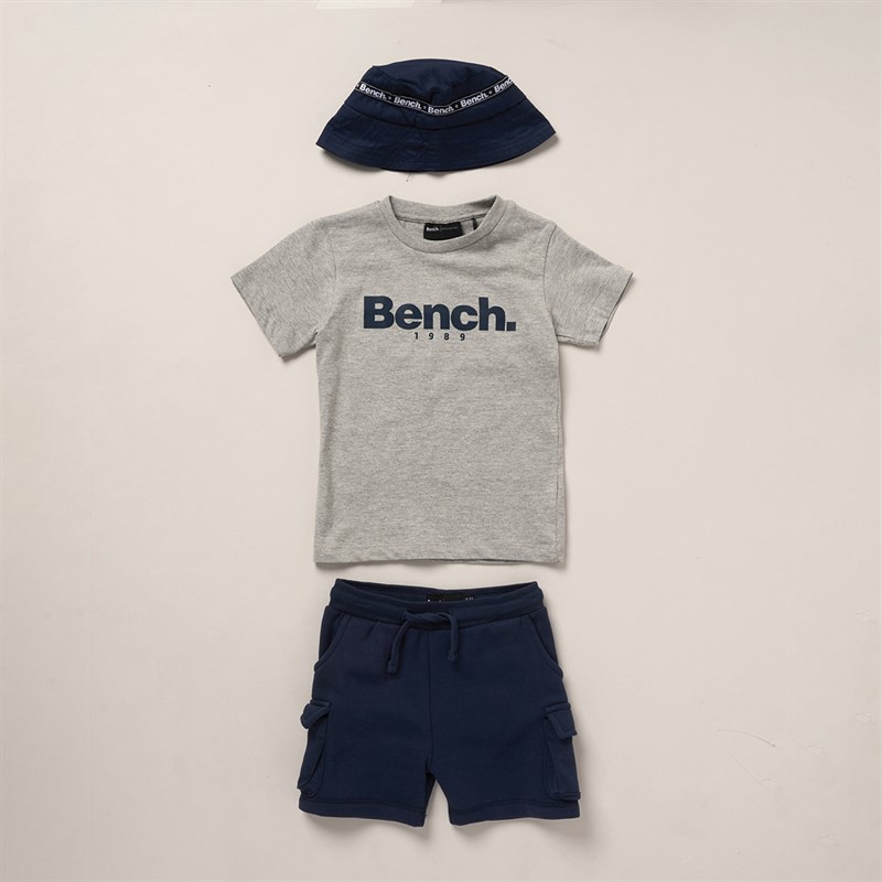 Bench Boys T-Shirt Shorts And Hat Co-Ord Set Navy