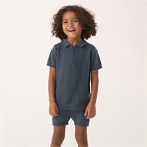 Bench Boys Knitted Polo Shirt And Shorts Co-Ord Set Green