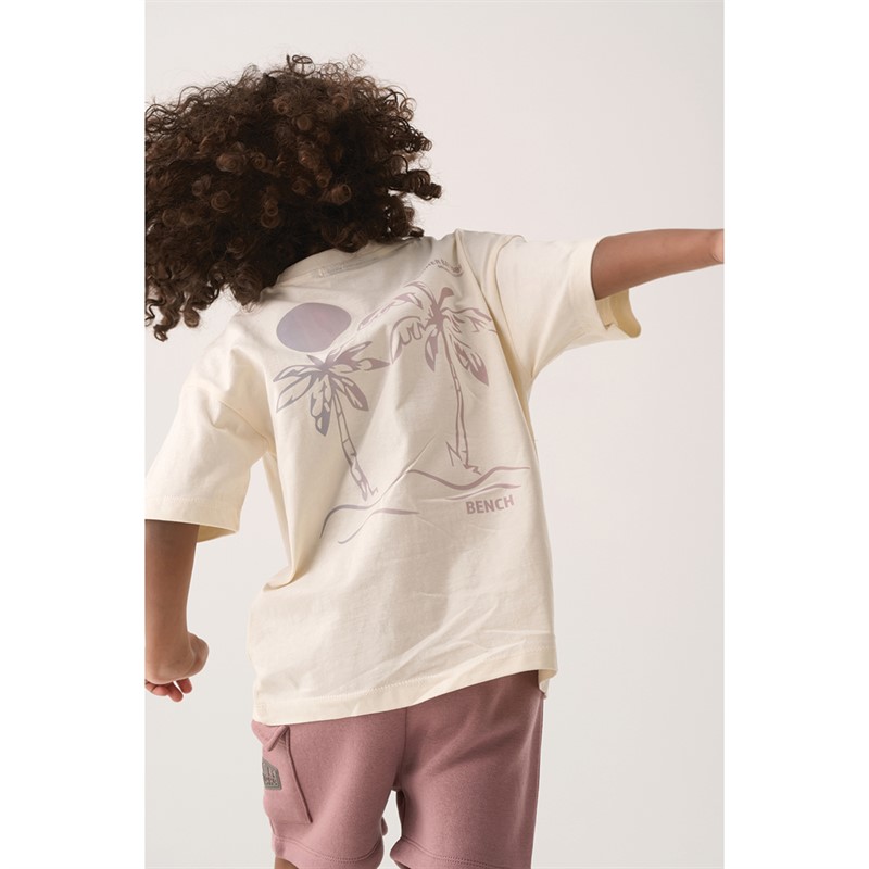 Bench Boys T-Shirt Shorts And Sunglasses Co-Ord Set Pink