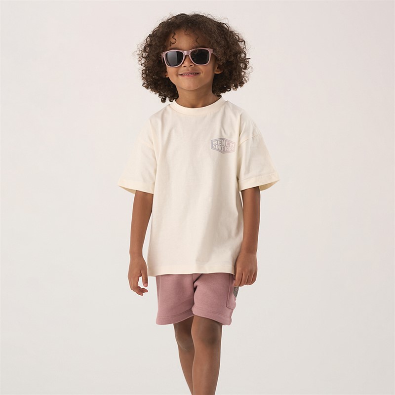 Bench Boys T-Shirt Shorts And Sunglasses Co-Ord Set Pink