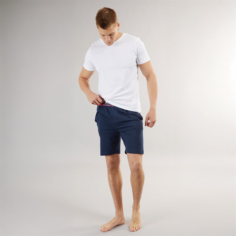 Bench Herre Semass Jersey Lounge Shorts Navy