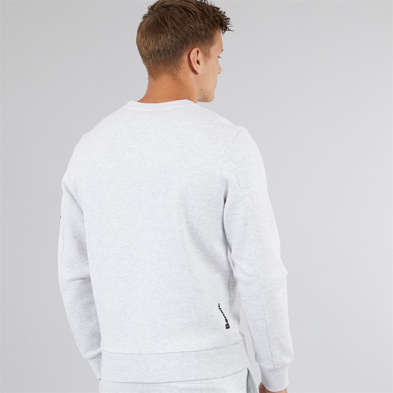 Bench Herren Rissio Utility Sweatshirt Hell Grau Meliert