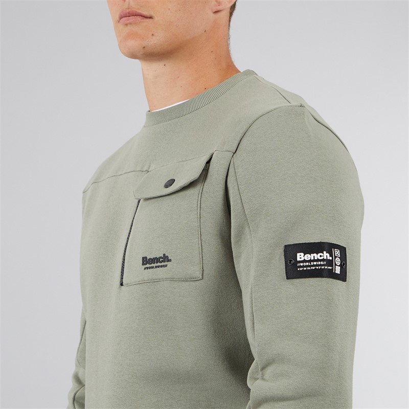 Bench Bluza dresowa dla niego kolor szałwiowy