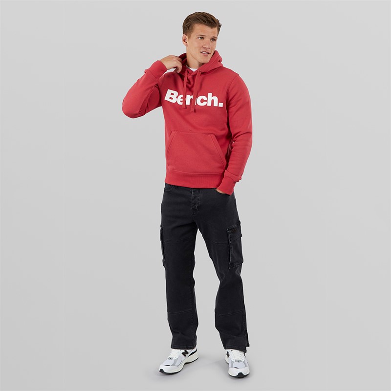 Bench Mens Skinner Spots Hoodie Wine Red