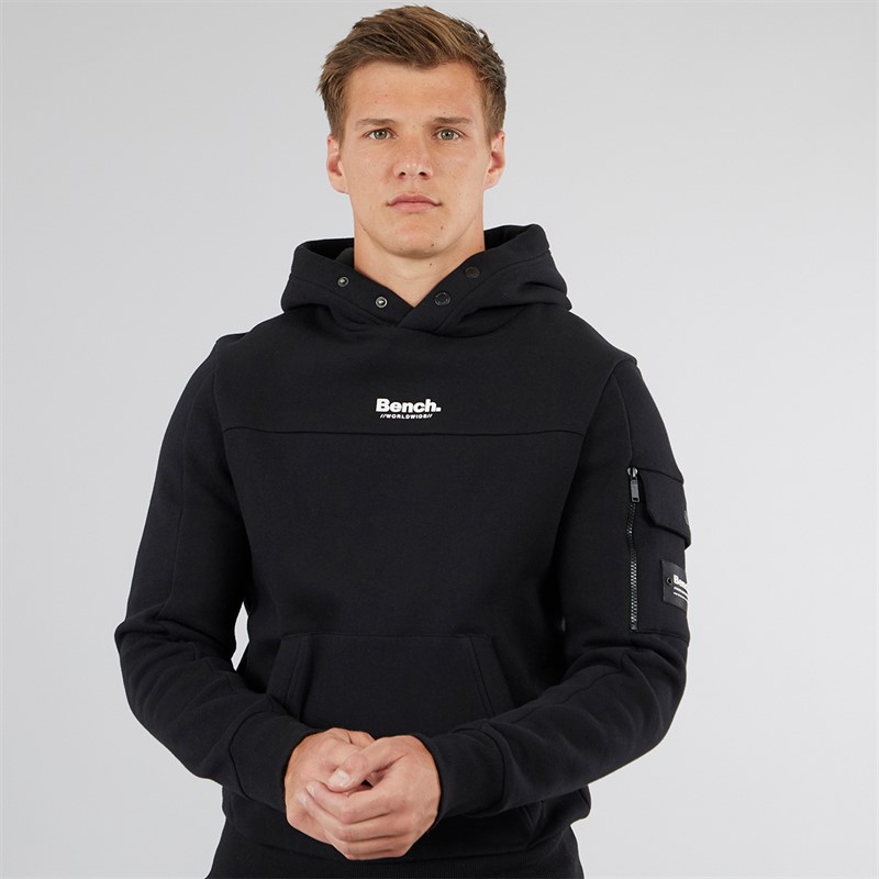 Bench Herren Dimora Utility Kapuzenpullover Schwarz