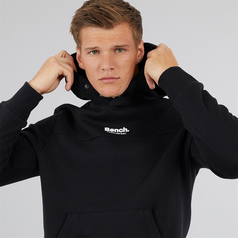 Bench Herren Dimora Utility Kapuzenpullover Schwarz