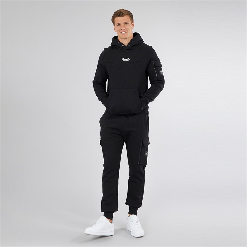 Bench Herren Dimora Utility Kapuzenpullover Schwarz