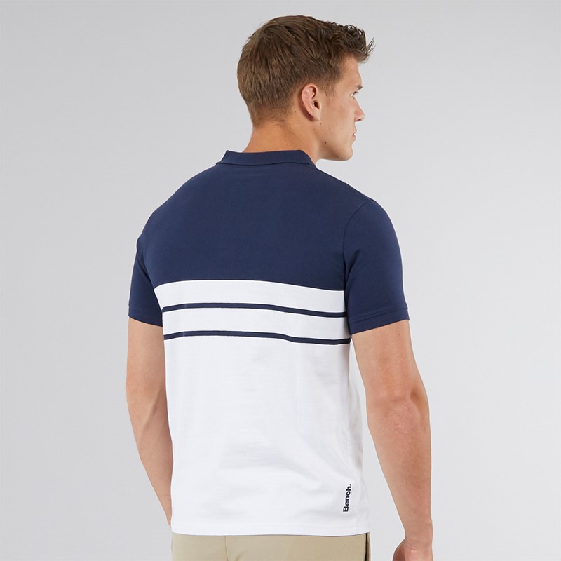 Bench Mens Shaw Polo Shirt Navy