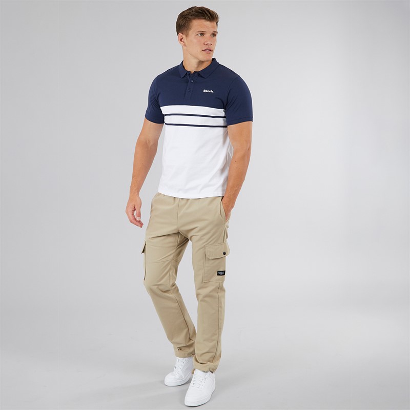 Bench Mens Shaw Polo Shirt Navy