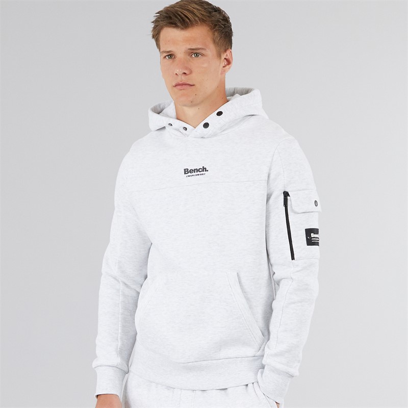 Bench Herren Dimora Utility Kapuzenpullover Hell Grau Meliert