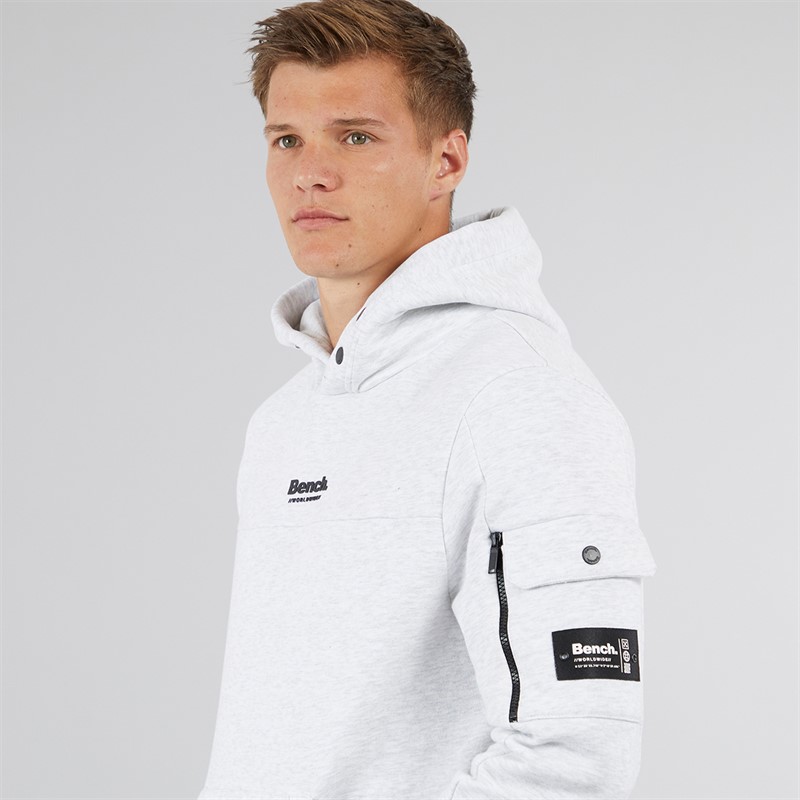 Bench Herren Dimora Utility Kapuzenpullover Hell Grau Meliert