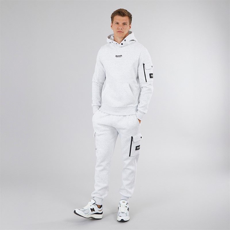 Bench Herren Dimora Utility Kapuzenpullover Hell Grau Meliert