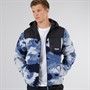 Bench Mens Sableo Fleece Hoodie Blue Camo