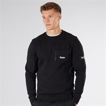 Bench Herre Rissio Utility Sweatshirt Sort