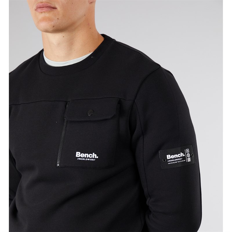 Bench Herren Rissio Utility Sweatshirt Schwarz