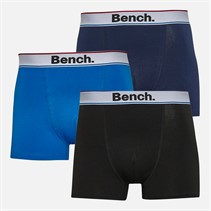 Bench Mens Brayan Three Pack Boxer Shorts Royal/Black/Navy