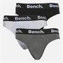 Bench Herren Arnot 3er-Pack Slips Schwarz / Weiss / Anthrazit Melange