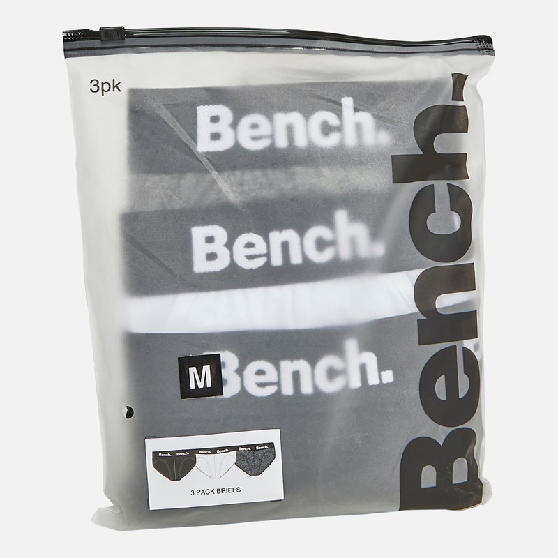 Bench Herren Arnot 3er-Pack Slips Schwarz / Weiss / Anthrazit Melange