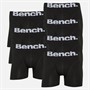 Bench Mens Septello Seven Pack Bamboo Boxer Shorts Black