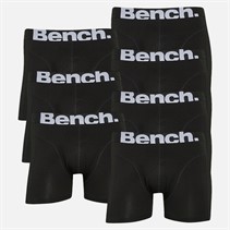 Bench Mens Septello Seven Pack Bamboo Boxer Shorts Black