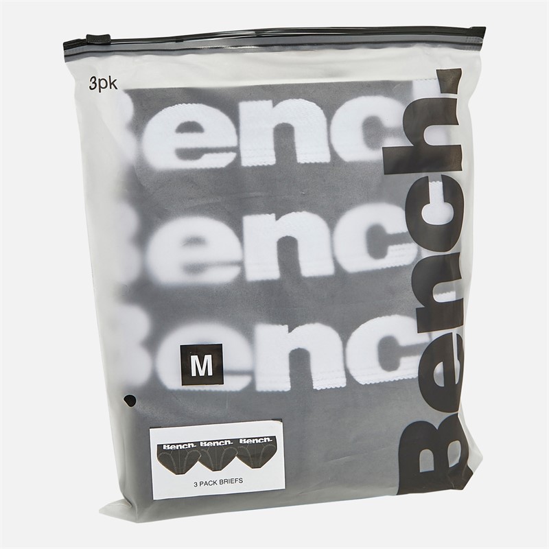 Bench Herren Asner 3er-Pack Slips Schwarz / Schwarz / Schwarz