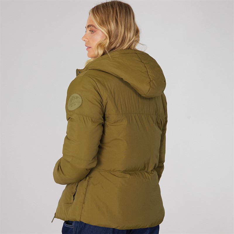 Bench Damen Willah Kurze Steppjacke Dunkel Oliv