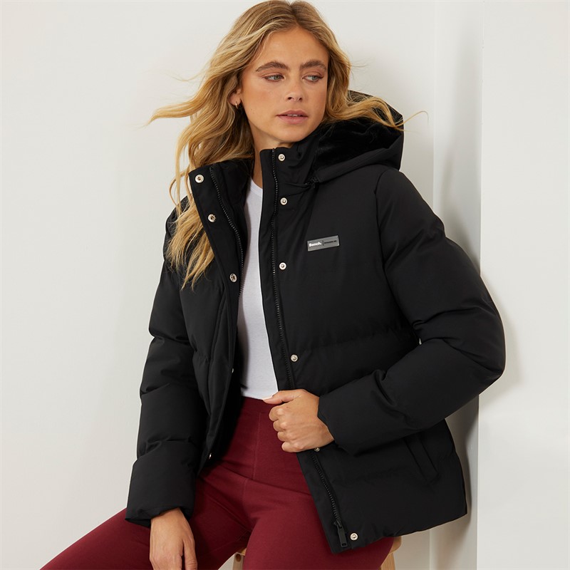 Bench Veste Courte Rembourrée Atha Femme Noir