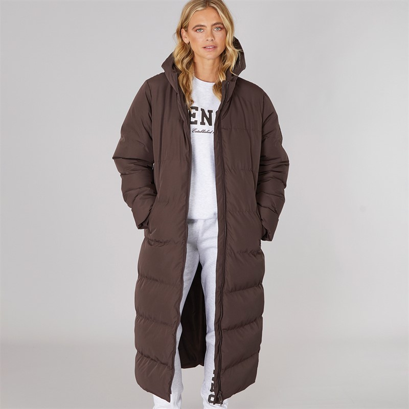 Bench Dames Eli Maxi Lengte Waterdichte Jas Koffie - Maat 12