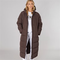 Bench Womens Eli Maxi Length Waterproof Jacket Coffee