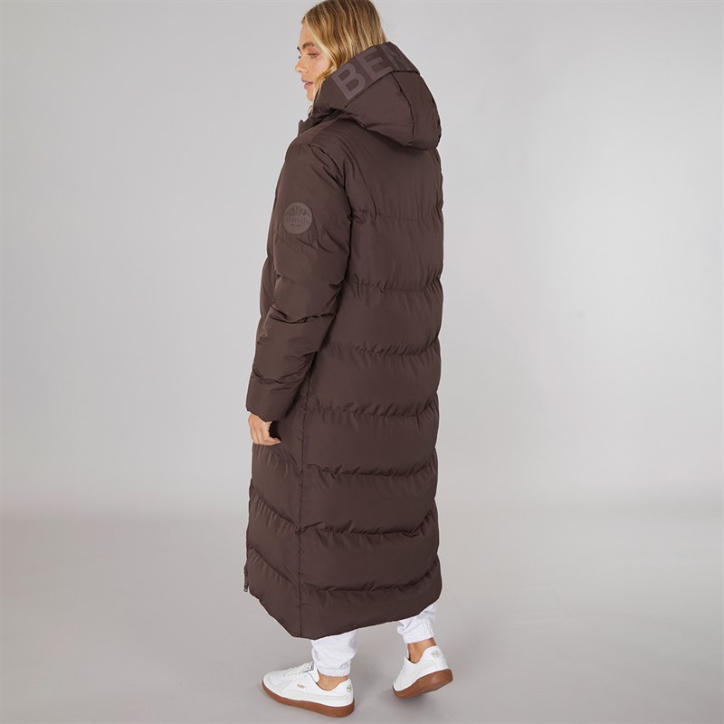 Bench Veste Imperméable Maxi Femme Eli Café