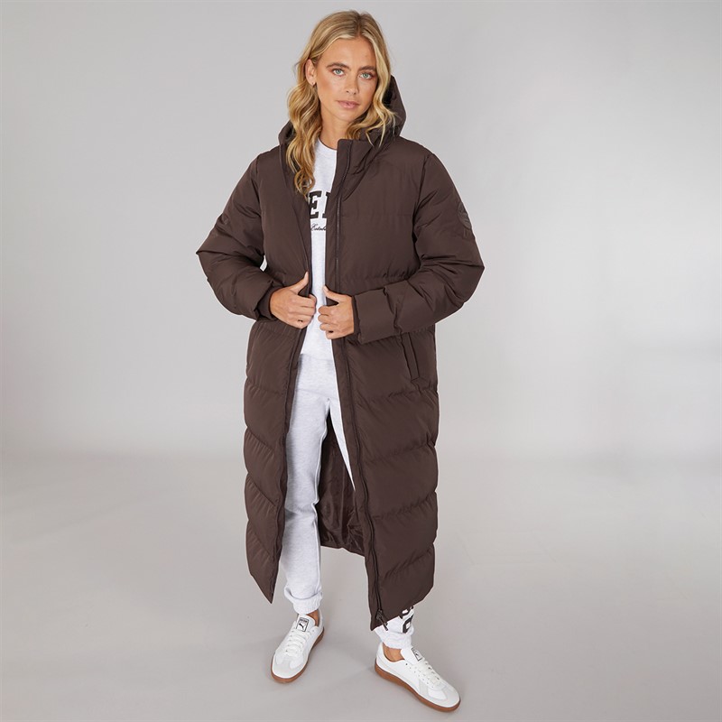 Bench Veste Imperméable Maxi Femme Eli Café