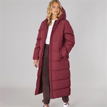 Bench Womens Eli Maxi Length Waterproof Jacket Cordovan