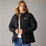 Bench Womens Fina Mid Length Puffer Jacket Black