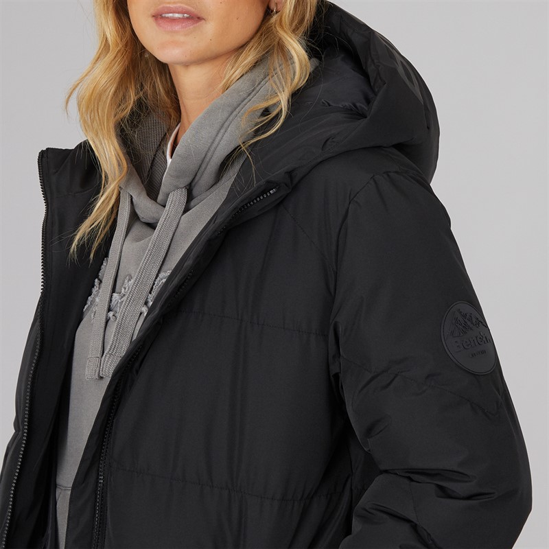 Bench Veste Imperméable Longue Femme Eli Noire