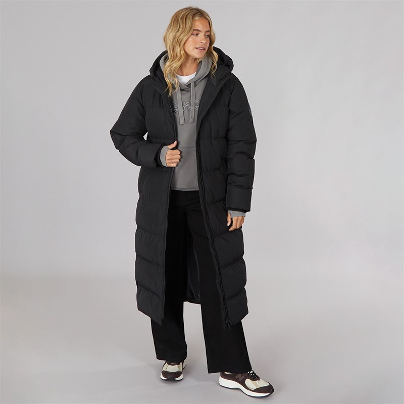 Bench Veste Imperméable Longue Femme Eli Noire